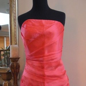 J CREW Strapless Silk Organza Solana Dress 0